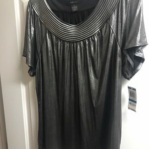 Shirt sleeve shimmer shirt